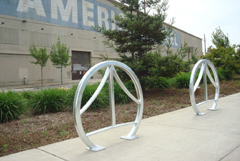 Welle Circular Square Tube Bike Rack Bridge-Inset